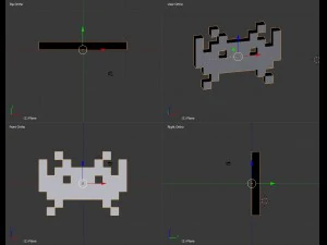 space invader 3D Model