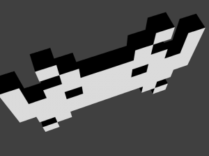 space invader 3Dモデル
