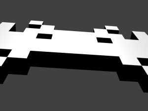 space invader 3Dモデル