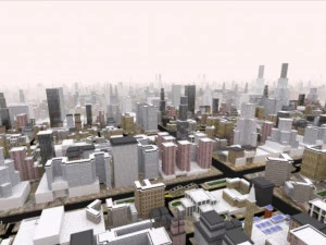 Extremely large scale cityscape design 3D Model