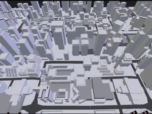 Extremely large scale cityscape design 3D Model