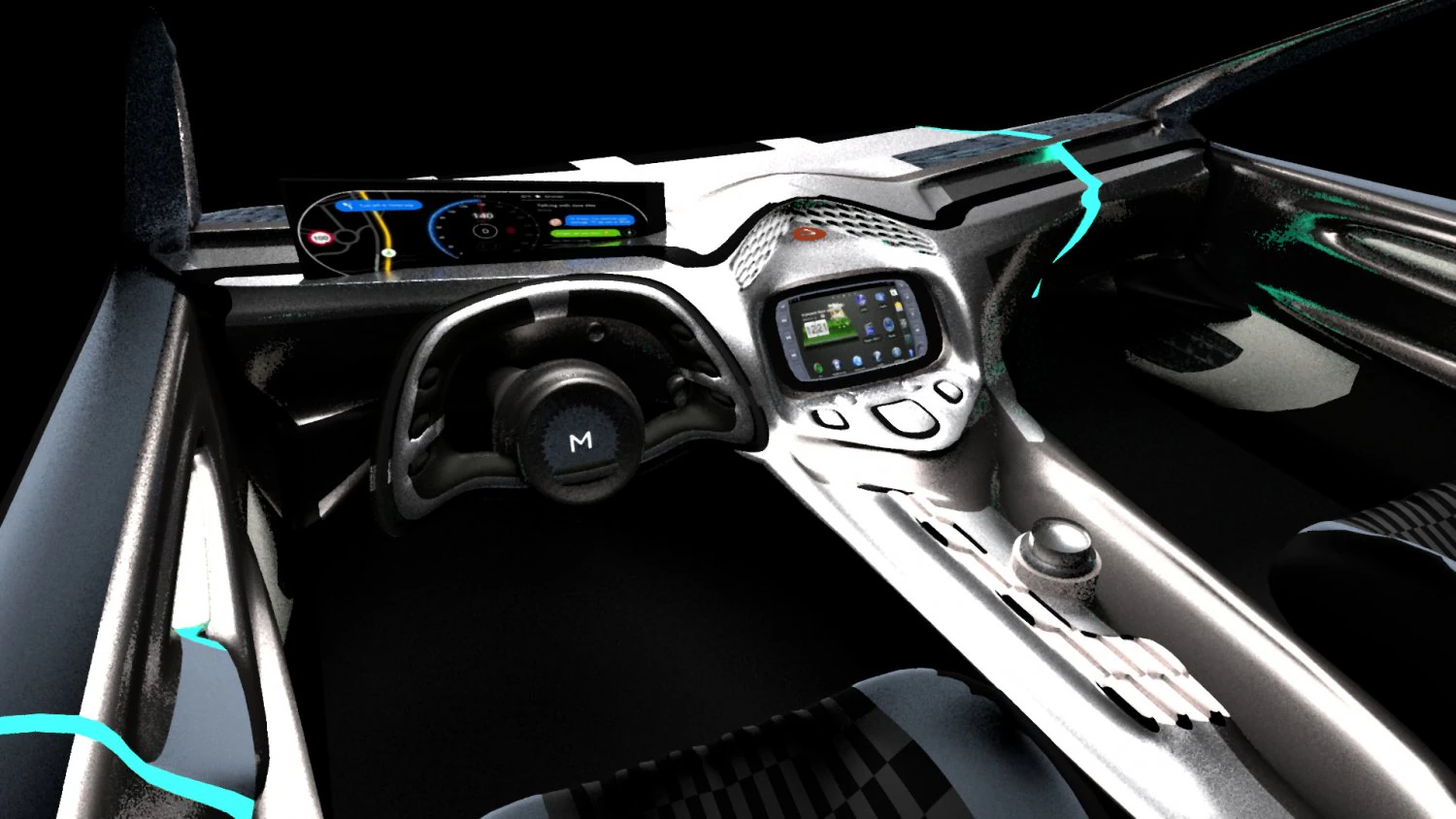 Dashboard concept 2 3D Model .c4d .max .obj .3ds .fbx .stl .blend