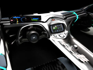 Концепція приладової панелі 2 3D Модель