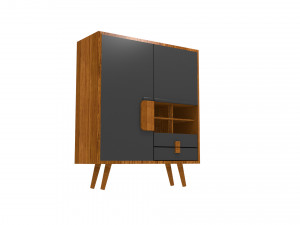 Wooden closet 3D Модель