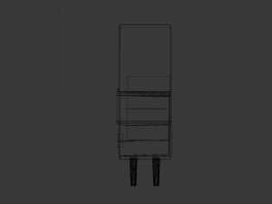Wooden closet Model 3D