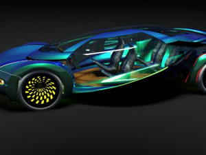 Glass car x Modelo 3D