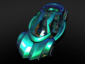 Glass car x Modelo 3D