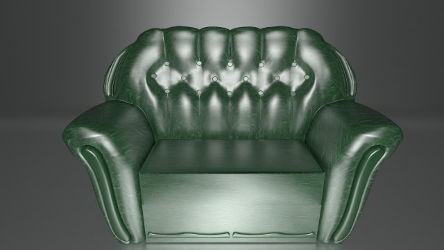emerald green sofa 3Dモデル .c4d .max .obj .3ds .fbx .stl .blend 