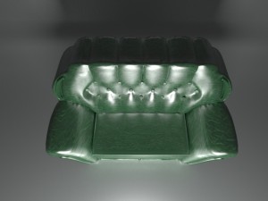 emerald green sofa 3Dモデル