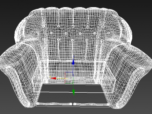 emerald green sofa 3Dモデル