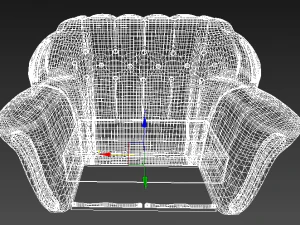 emerald green sofa 3D Model
