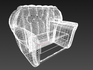 emerald green sofa 3Dモデル