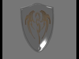 dragons brotherhood shield 3D Model