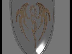 dragons brotherhood shield 3D Model