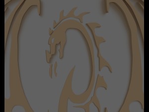 dragons brotherhood shield 3D Model
