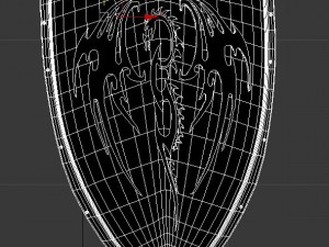 dragons brotherhood shield 3D Model