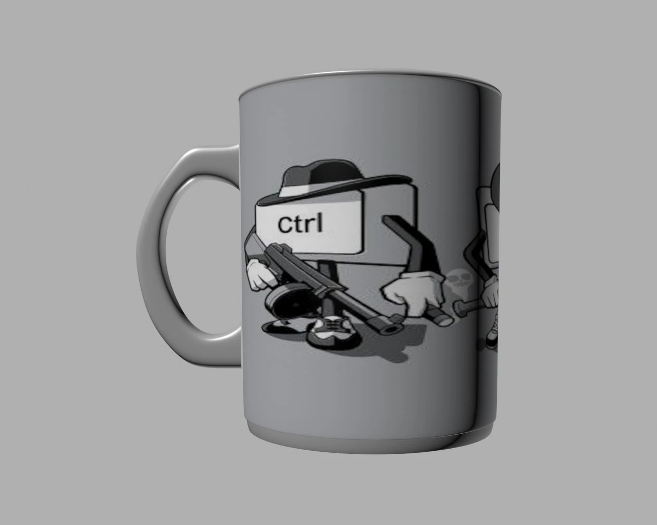 ctrl alt del cup 3D Print Model .c4d .max .obj .3ds .fbx .stl .blend 