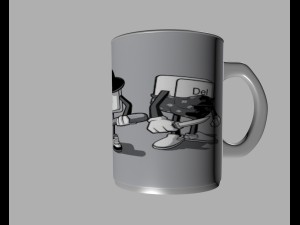 ctrl alt del cup 3Dプリントモデル