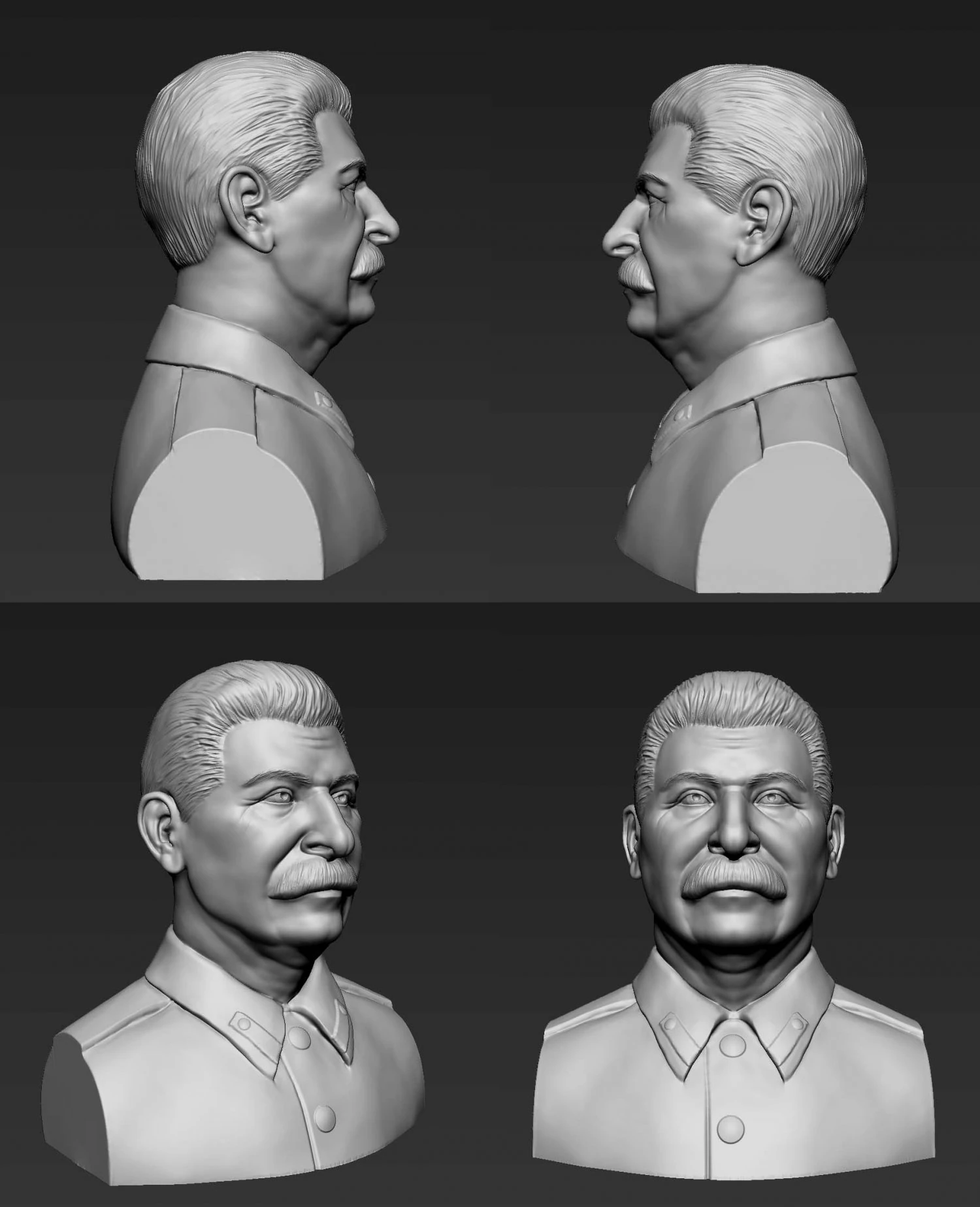 stalin Modello di stampa 3D .c4d .max .obj .3ds .fbx .stl .blend 