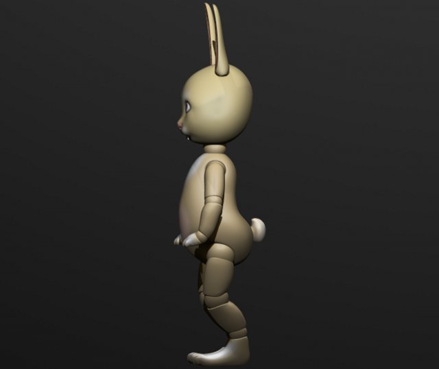 Download ball jointed bunny 3D Model