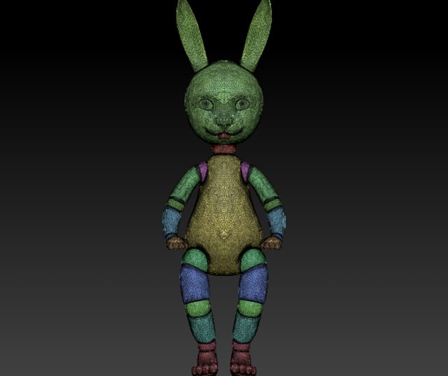 Download ball jointed bunny 3D Model