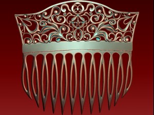hair comb 3D Print Model