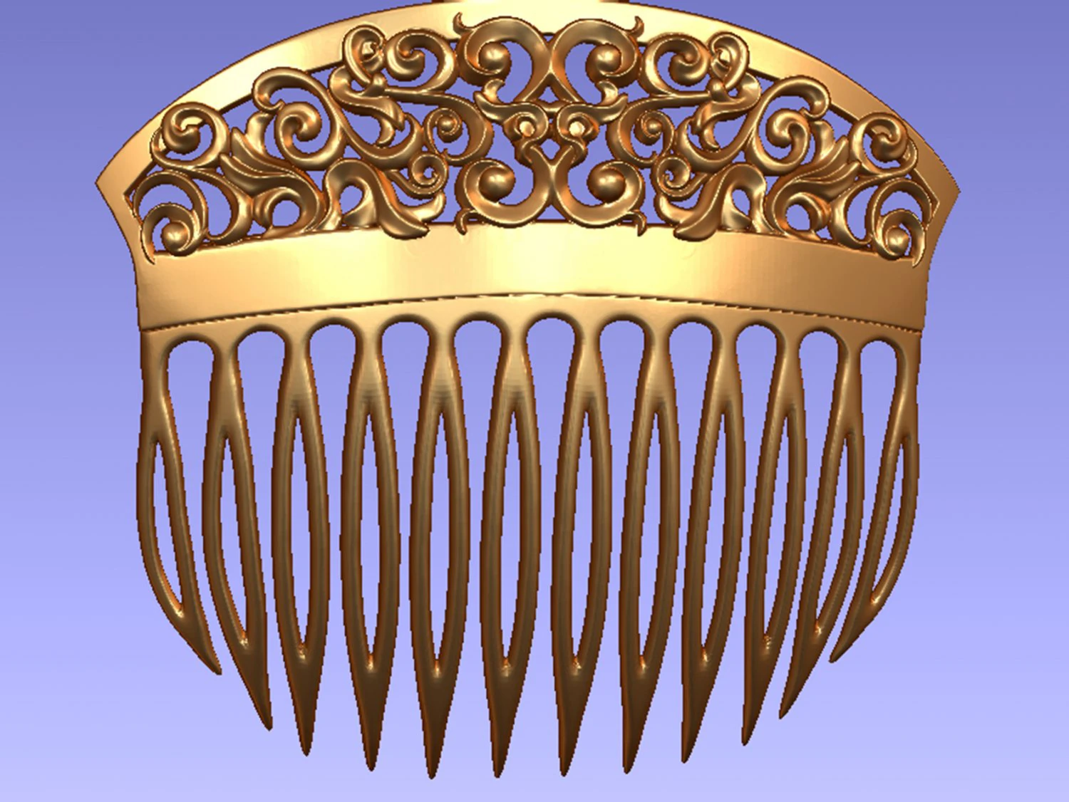 comb female hair 3D Print Model .c4d .max .obj .3ds .fbx .stl .blend 
