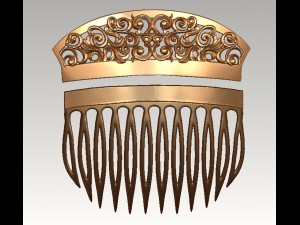 comb female hair Modelo de impresión 3D