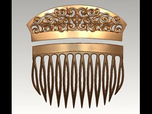 comb female hair 3D Print Model