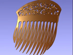 comb female hair 3D Print Model