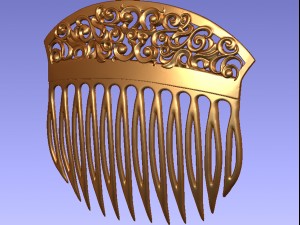 comb female hair Modelo de impresión 3D