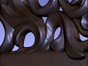 comb female hair 3D Print Model