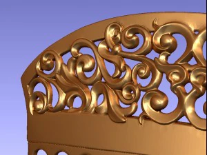 comb female hair 3D Print Model