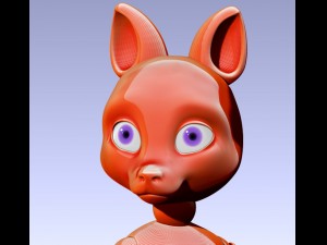 ball jointed fox 3D Baskı Modeli