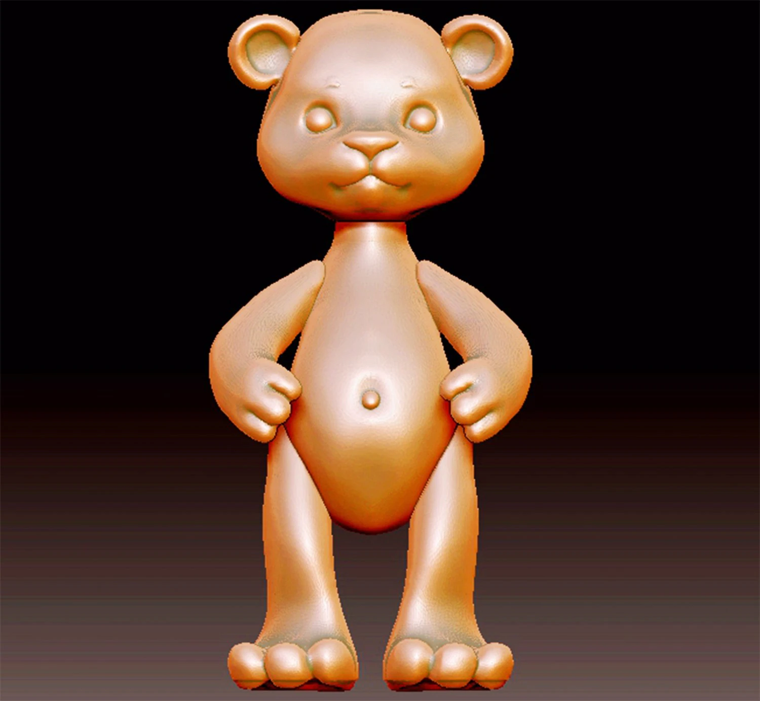 teddy bear 3D Print Model .c4d .max .obj .3ds .fbx .stl .blend 