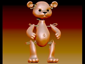 teddy bear 3D प्रिंट मॉडल