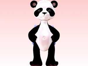 small panda Modello di stampa 3D