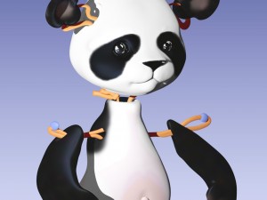 small panda Modello di stampa 3D