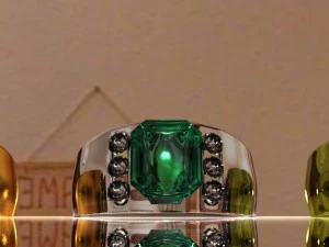 emerald ring 3D Model