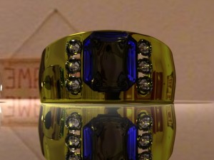 emerald ring 3D मॉडल
