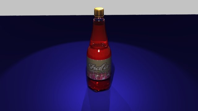 juice bottle 3D Модель .c4d .max .obj .3ds .fbx .stl .blend 