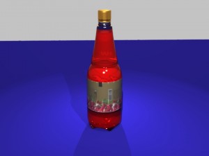juice bottle 3D Модель