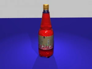 juice bottle 3D Model