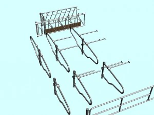 fencing for cows 3D Model