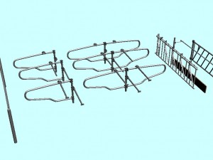 fencing for cows Modelo 3D