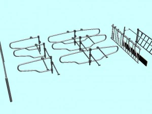 fencing for cows 3D Model