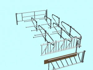 fencing for cows 3D Model
