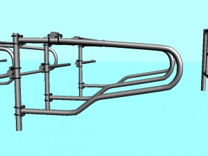 fencing for cows Modelo 3D