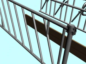 fencing for cows 3D Model