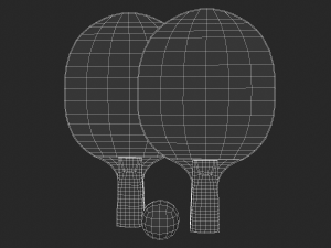 ping pong paddle 3D Model